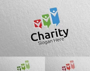 Review Charity Hand Love 41 Logo Template - TemplateMonster