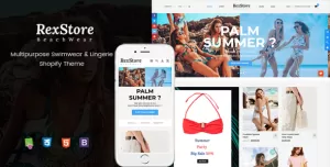 RexStore - Multipurpose Swimwear & Lingerie Shopify Theme