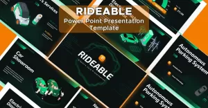 Rideable - Electric Cars PowerPoint Template