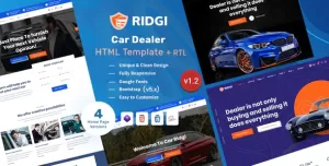 Ridgi - Car Dealer HTML Template