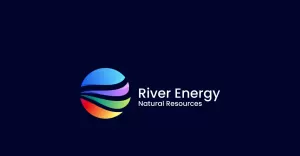 River Energy Gradient Colorful Logo