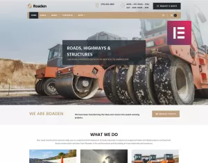 Roaden - Road Construction WordPress Elementor Theme