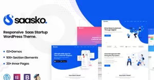 Saasko - Saas Startup WordPress Theme - TemplateMonster