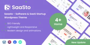 Saasto – Software & Startup SaaS WordPress Theme