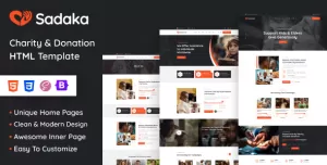 Sadaka - Non Profit Charity HTML Template