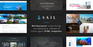 Sail - Multi-Purpose Scuba Diving, Sea Adventure & Travel agency HTML Template