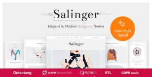 Salinger -  Portfolio and Personal Blog WordPress Theme