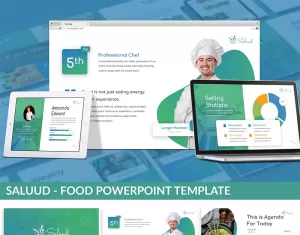Saluud - Food PowerPoint template
