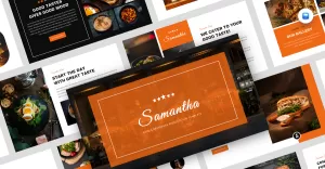 Samantha - Food & Beverages Keynote Template