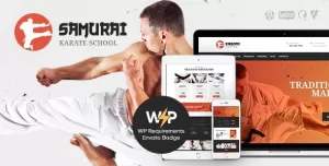 Samurai  Karate School and Fitness Center WordPress Theme