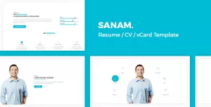 Sanam - Resume / Cv / vCard Template