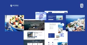 Santoriny Greece Culture HTML5 Website Template