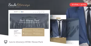 SaulsAttorneys - Lawyers & Attorneys HTML Theme Pack