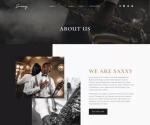 Saxxy - Music Band & Musician Elementor Template Kit