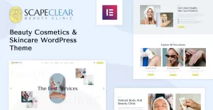 Scapeclear Cosmetics and Beauty WordPress Theme
