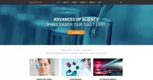 Science Lab responsief WordPress-thema - TemplateMonster