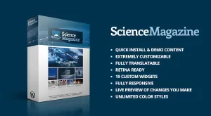Science - Magazine WordPress Theme