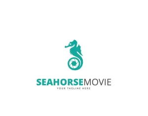 Seahorse Movie Logo Template