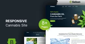 Seban - Cannabis and Medical Marijuana, CBD Oil Shop HTML5 Website Template