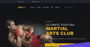 Sensei - Martial Arts Club Moto CMS 3 Template