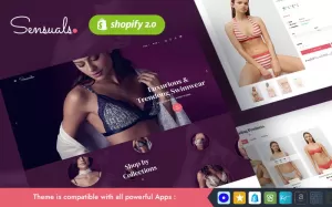 Sensuels - En lyxig underkläderbutik - Modern Shopify Online Store 2.0