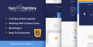 SEO Factory - Digital Marketing Agency HTML Template