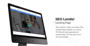 SEO Landing Page PSD Template