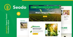 Seodo  Agriculture Farming Foundation HTML Template