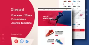Shoe Land - Footwear J2Store Joomla Ecommerce Template