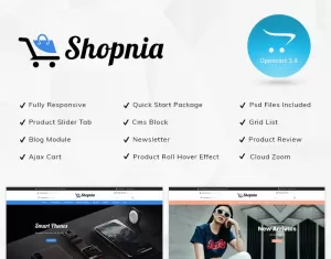 Shopnia Mega Store OpenCart Template - TemplateMonster