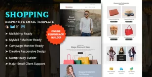 Shopping - Ecommerce Responsive Email Template with Stampready Builder Access