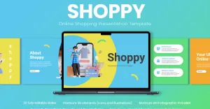 Shoppy - Online Shopping Presentation PowerPoint Template
