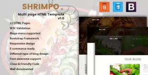 Shrimpo  HTML5 Multipage Business Template