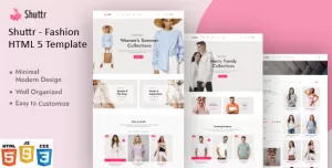Shuttr - Fashion eCommerce HTML5 Template