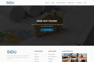 Sidu - Real Estate & Furniture Elementor Template Kit