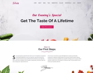 Silvia - Fast Food & Diner Joomla Template