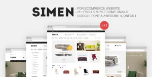 Simen - Furniture Store E-Commerce PSD
