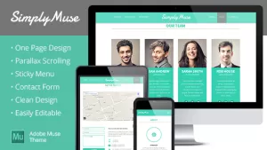 SimplyMuse - One Page Muse Theme