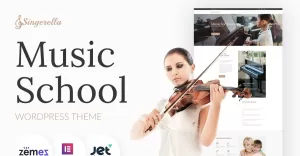 Singerella - Music School WordPress Theme - TemplateMonster