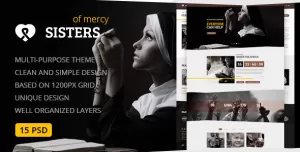 Sisters of Mercy — Nonprofit, Charity & Church PSD Template