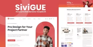 SiviGUE - Personal Portfolio Elementor Template Kit