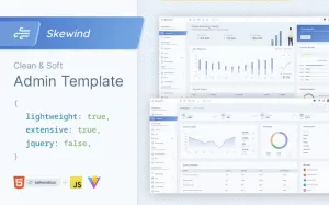 Skewind - TailwindCSS HTML Admin Dashboard Template