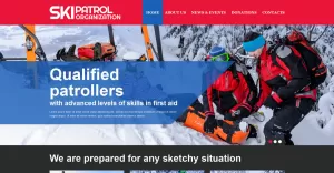 Skiing Responsive Website Template