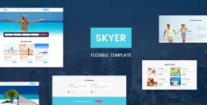 Skyer - Tours and Travel PSD Template