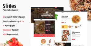 Slices - Pizza Restaurant HTML Template
