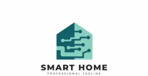 Smart Home Technology Logo Template