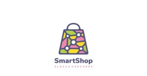 Smart Tech Shopping Bag Logo Template - TemplateMonster