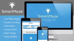 SmartMuse - One Page Parallax Muse Template