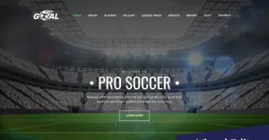 Soccer Club Premium Moto CMS 3 Template - TemplateMonster