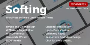 Softing - Software Landing Page WordPress Theme
